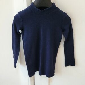 Lil Tee Navy Blue Kids Long Sleeve Top